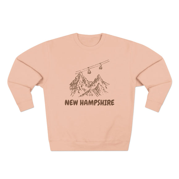 Premium New Hampshire Gondola Ski Mountain Sweatshirt