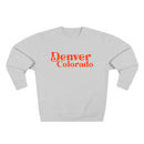 Denver Colorado Crewneck Sweatshirt — Retro Script City Pride-2
