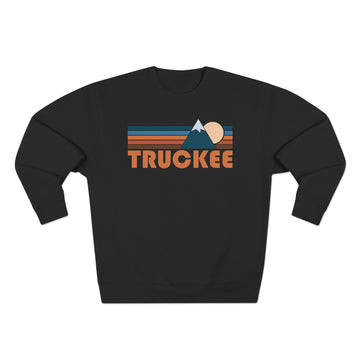 Buy black Premium Truckee, California Retro Mountain Graphic Sweatshirt