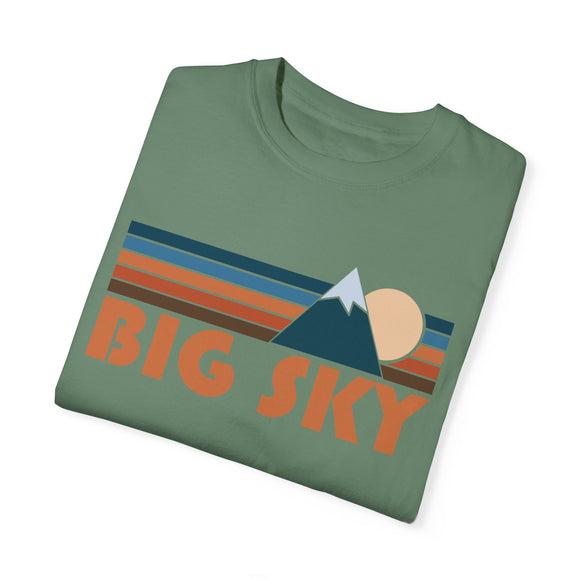 Big Sky, California Graphic Tee, Comfort Colors Retro Unisex Big Sky T shirt, Mountain Adventure Shirt