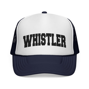 Buy dark-navy Whistler, Canada Collegiate Style Trucker Hat