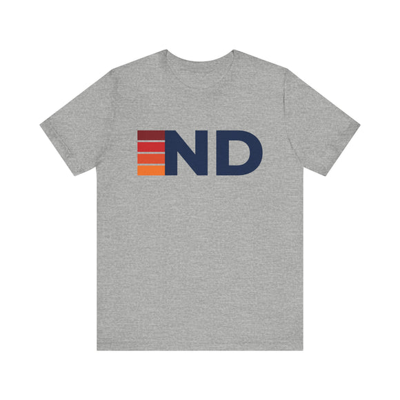 North Dakota Retro Stripes T-Shirt | North Dakota State Tee