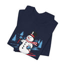 Vermont T Shirt - Ski Snowman Graphic Vermont Tee-15