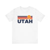 Utah T-Shirt Retro Sun Ombre Unisex Tee, Vintage Utah Tee, Mountain Sun Tee, Utah Souvenir Shirt