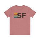 San Francisco, California tee - SF t shirt retro stripes-3