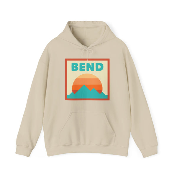 Bend, Oregon Mountain Sun Hoodie - Unisex Bend, Oregon Hooded Sweatshirt, Bend, Oregon Travel Sweatshirt, Bend, Oregon Sunset