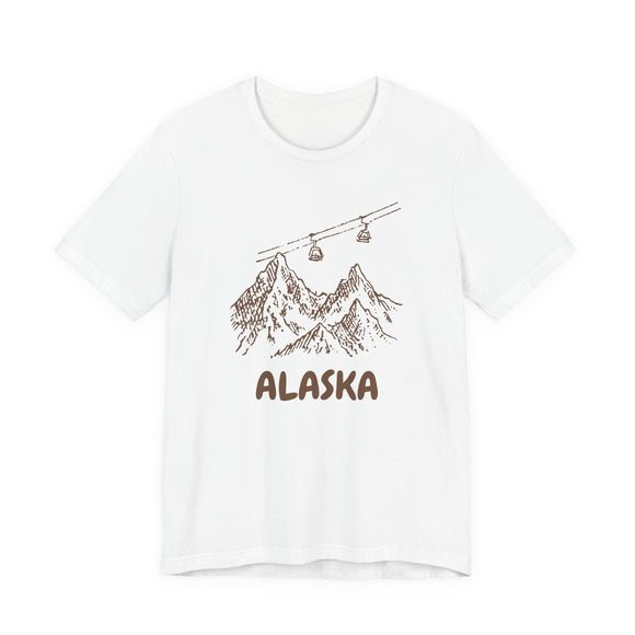 Alaska Mountain T-Shirt - Vintage Gondola Ski Mountain Tee