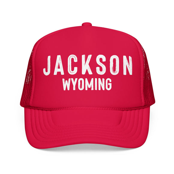 Jackson, Wyoming Trucker Hat - Foam Jackson Cap