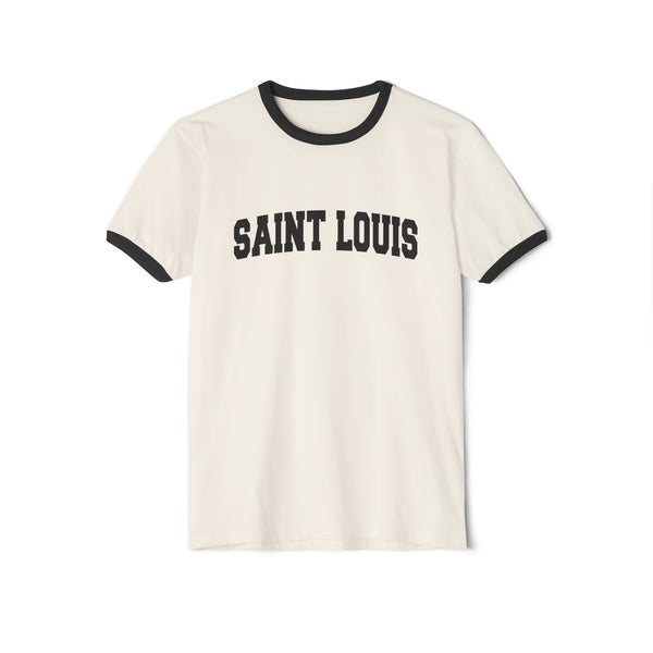 St Louis, Missouri Cotton Ringer Graphic Tee - Unisex St Louis T Shirt, Vintage Style Tee, Men's/Women's Tee