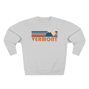 Premium Vermont Retro Mountain Graphic Sweatshirt - 0