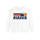 Alaska Mountain Stripes Sweatshirt | Comfort Colors - 100% Cotton-3