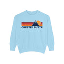 Crested Butte, Colorado Mountain Stripes Sweatshirt | Comfort Colors - 100% Cotton-1