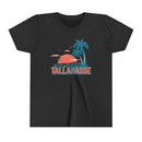 Tallahassee, Florida Youth Shirt - Retro Palm Tree Tallahassee Kid's T-Shirt-5