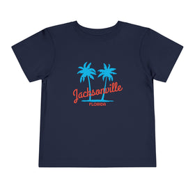 Jacksonville, Florida Toddler T-Shirt - Retro Palm Tree Toddler Jacksonville Shirt