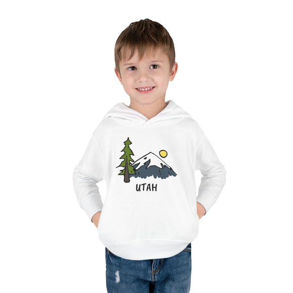 Utah Toddler Hoodie - Unisex Mountain Utah Toddler Sweatshirt