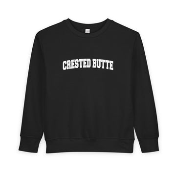 Buy black Crested Butte, Colorado Toddler Sweatshirt - Crested Butte Toddler Crewneck Sweatshirt