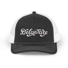 Delaware Snapback Trucker Cap - Embroidered Delaware Hat - 0