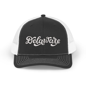 Delaware Snapback Trucker Cap - Embroidered Delaware Hat - 0