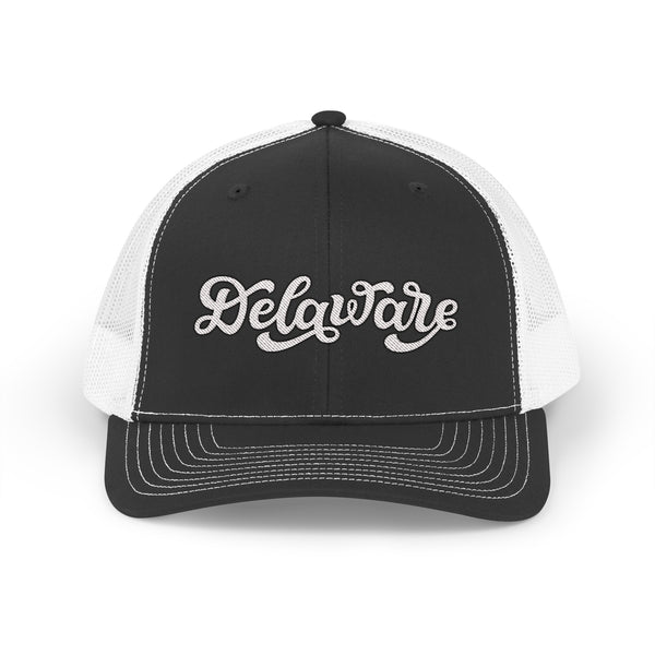 Delaware Snapback Trucker Cap - Embroidered Delaware Hat