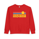 Indiana Toddler Sweatshirt - Retro Sun Indiana Toddler Crewneck Sweatshirt-6