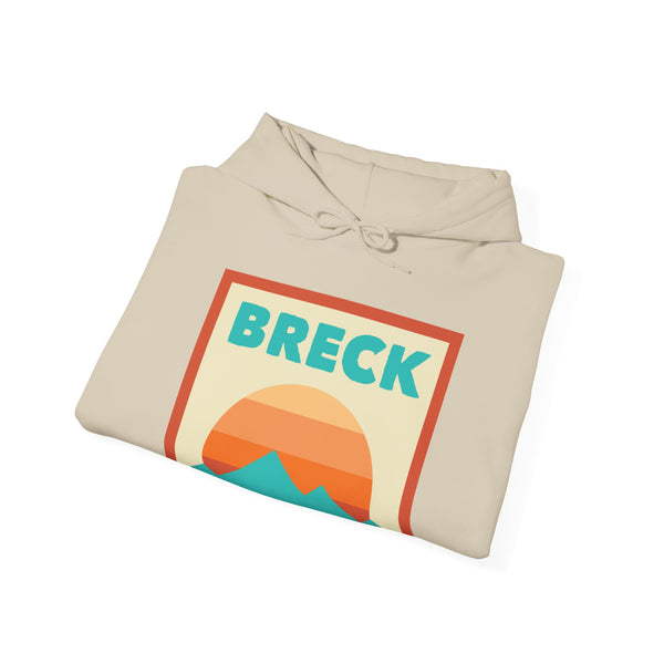 Breckenridge, Colorado Mountain Sun Hoodie - Unisex Hooded Sweatshirt, Travel Sweatshirt, Sunset