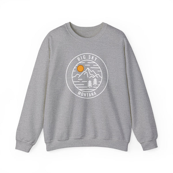 Big Sky, Montana Sweatshirt - Unisex Crewneck Big Sky Sweatshirt