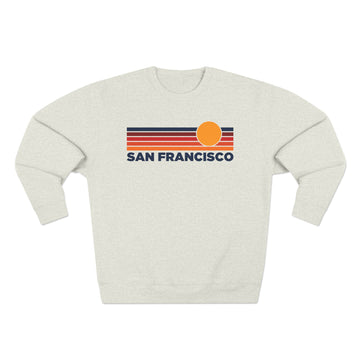 Premium San Francisco, California Sun Graphic Sweatshirt