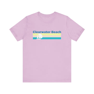 Buy lilac Clearwater Beach, Florida T Shirt - Sailboat Graphic Tee