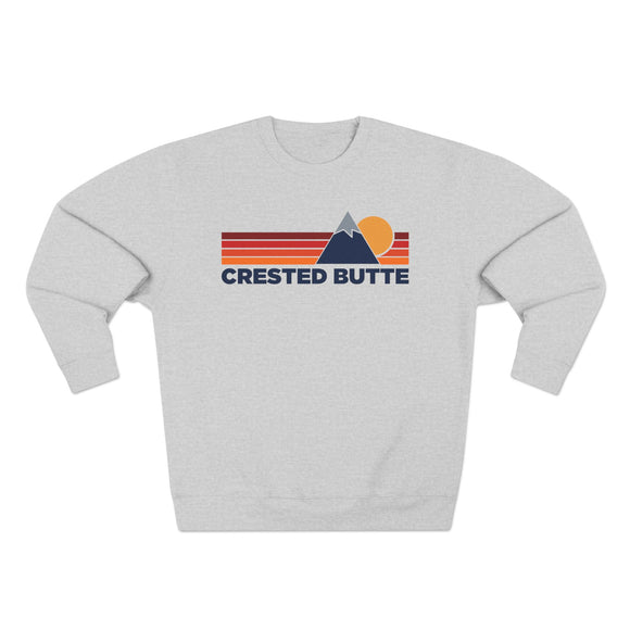 Premium Crested Butte, Colorado Mountain Lines Graphic Sweatshirt