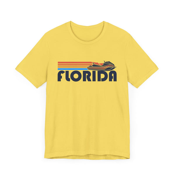 Florida T Shirt - Retro Jetski PWC Graphic Florida Tee