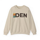 Denver, Colorado DEN Retro Stripe Sweatshirt-2