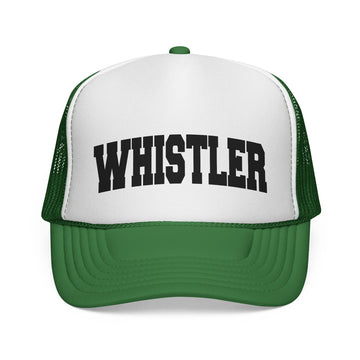 Buy green Whistler, Canada Collegiate Style Trucker Hat