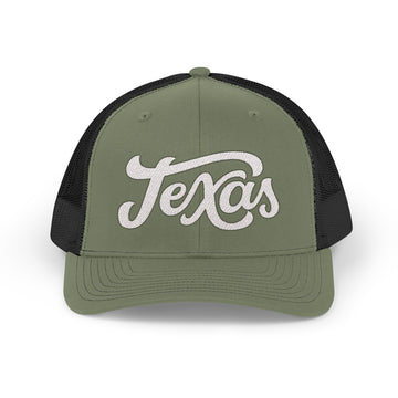 Buy loden-black Texas Snapback Trucker Cap - Embroidered Texas Hat