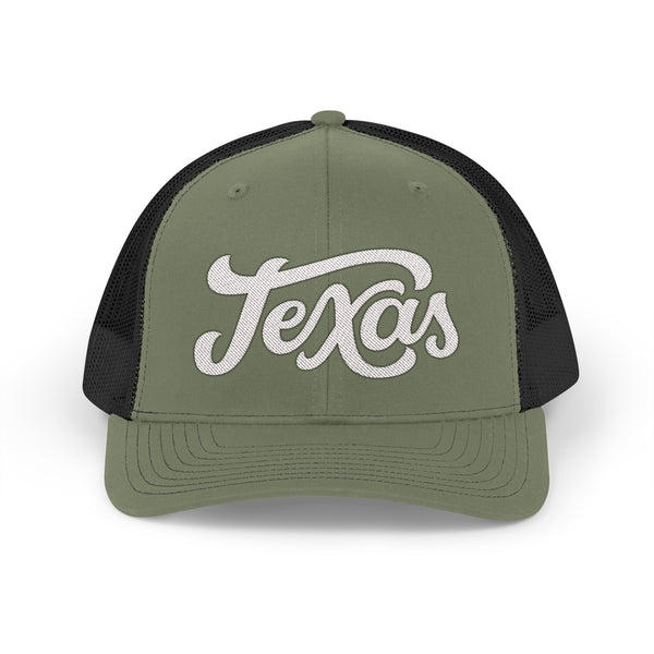 Texas Snapback Trucker Cap - Embroidered Texas Hat