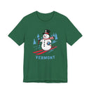 Vermont T Shirt - Ski Snowman Graphic Vermont Tee-3