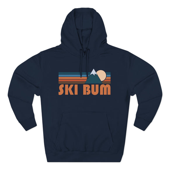 Ski Bum Hoodie - Retro Mountain Unisex Sweatshirt