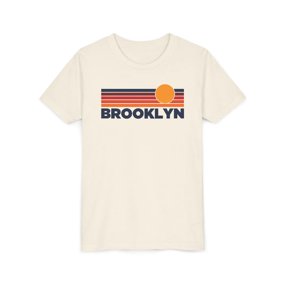 Brooklyn, New York Youth T-Shirt — Retro Sun Tee