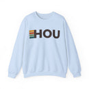 Houston, Texas HOU Retro Stripe Sweatshirt-4