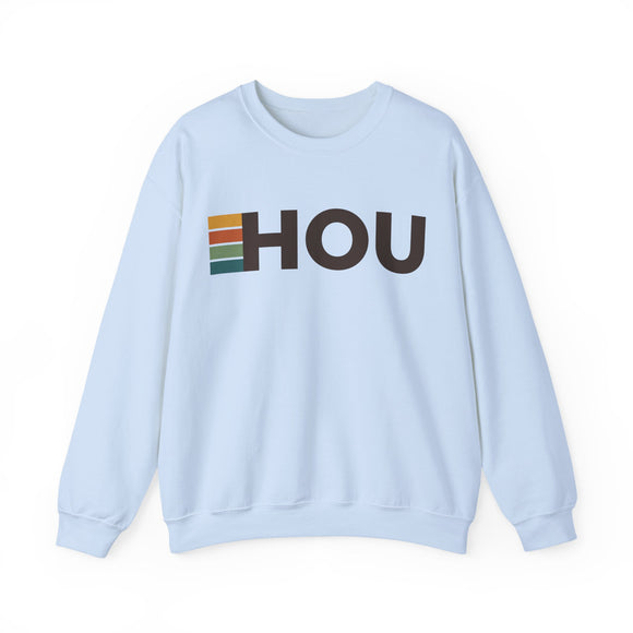 Houston, Texas HOU Retro Stripe Sweatshirt