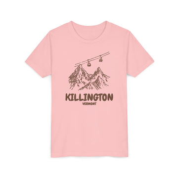 Buy pink Killington, Vermont Youth T-Shirt — Vintage Gondola Ski Mountain Tee