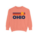 Ohio Sunset Stripes Sweatshirt | Comfort Colors - 100% Cotton-3