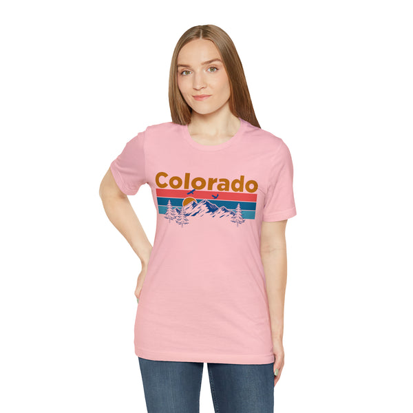Colorado T-Shirt - Mountain Sunset Unisex Colorado Shirt