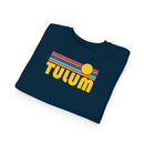 Tulum, Mexico Toddler Sweatshirt - Retro Sun Tulum Toddler Crewneck Sweatshirt-16