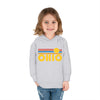 Ohio Toddler Hoodie - Retro Sunrise Unisex Ohio Toddler Sweatshirt