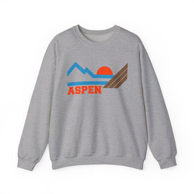 Buy sport-grey Aspen, Colorado Sweatshirt - Mountain Aspen Crewneck Sweatshirt