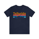 Telluride, Colorado Shirt - Mountain Sunset Unisex Telluride T-Shirt-8