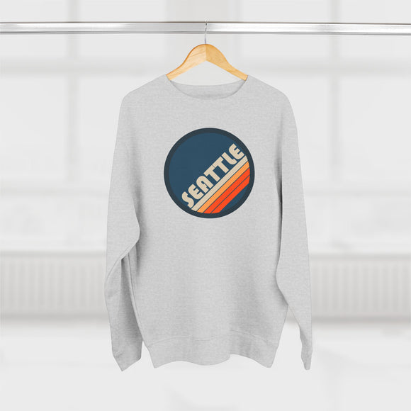 Premium Seattle, Washington Sweatshirt - Retro Unisex Premium Washington Sweatshirt
