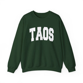 Buy forest-green Taos, New Mexico Sweatshirt - Unisex Graphic Crewneck