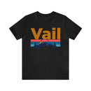 Vail, Colorado Shirt - Mountain Sunset Unisex Vail T-Shirt-3