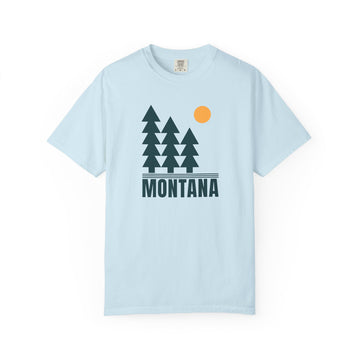 Buy chambray Montana T Shirt, Comfort Colors Cotton 100% Cotton Trees Tee